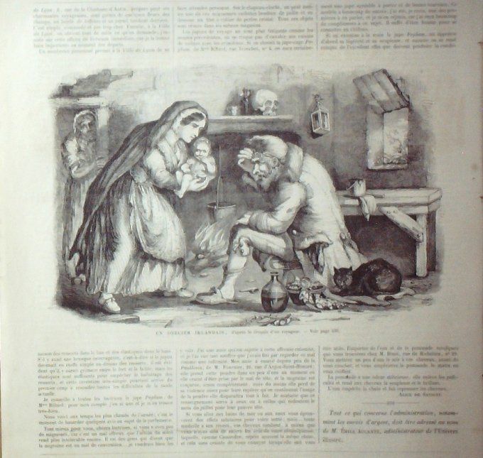 L'Univers illustré 1866 # 553 Irlande sorcier 	Philippines Pola Monténégro Cattaro 