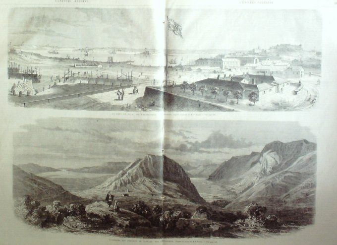 L'Univers illustré 1866 # 553 Irlande sorcier 	Philippines Pola Monténégro Cattaro 