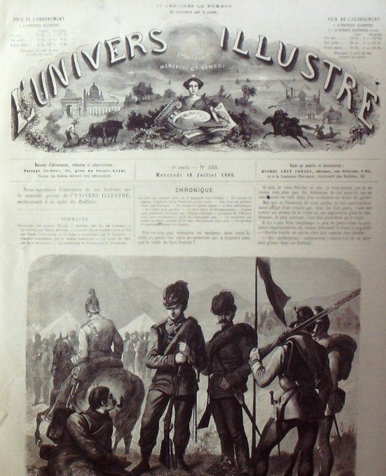 L'Univers illustré 1866 # 535 Belgique Anvers Pte Malines & Turnhout 