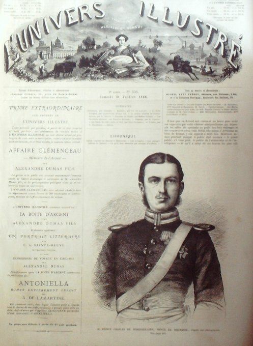 L'Univers illustré 1866 # 556 Italie Vérone Ostiglia Trieste Egypte Suez Afghanistan cavaliers