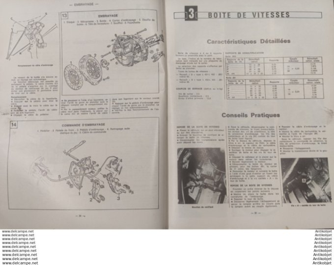 Revue Technique Automobile Citroën Visa II Renault 9  #423