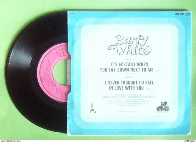 Barry White 45T SP I never thought I'd fall 1977