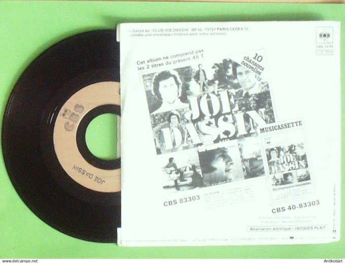 Dassin Joe 45T SP Le dernier slow 1979