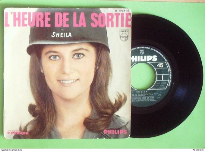 Sheila 45T EP L'heure de la sortie 1966