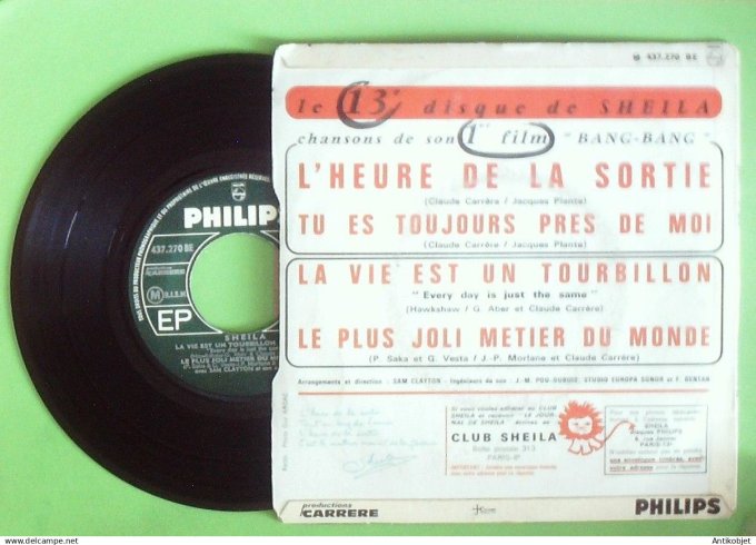 Sheila 45T EP L'heure de la sortie 1966