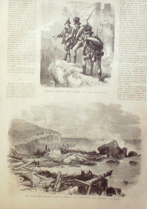 L'Univers illustré 1866 # 565 Moravie Brunn Hussards Westphaliens Italie Ancone Trente Suisse Furka