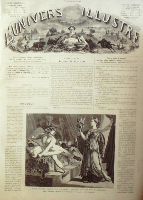 L'Univers illustré 1866 # 567 Usa Queensland Italie Venise Chalons camp militaire