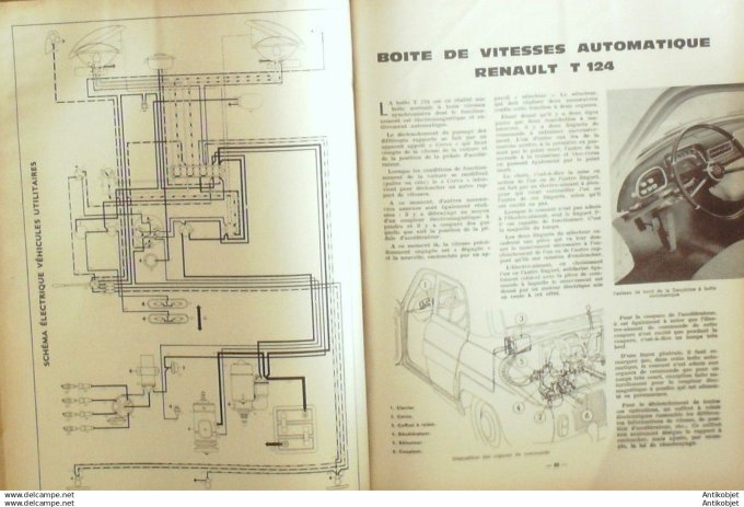 R.T Automobile Volkswagen 1200cm3 Renault T124 anti brouillard Ciblé 200 # 1962