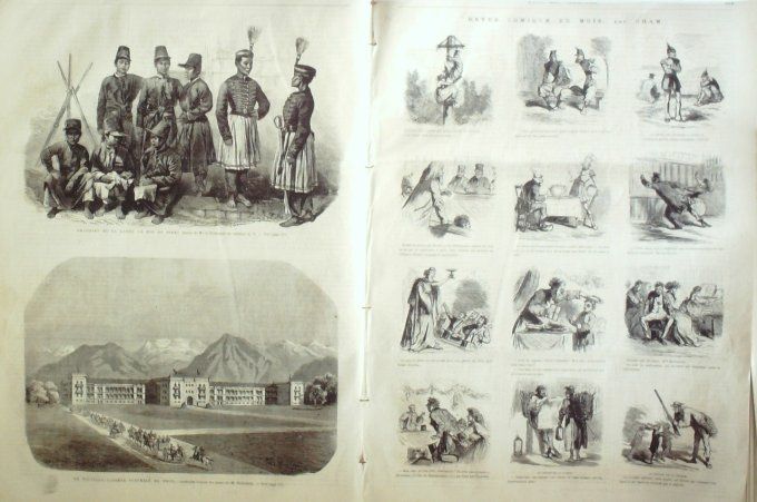 L'Univers illustré 1866 # 570 Siam Bangkok Roi Rama V Amazones Suisse Thun Roi Prusse