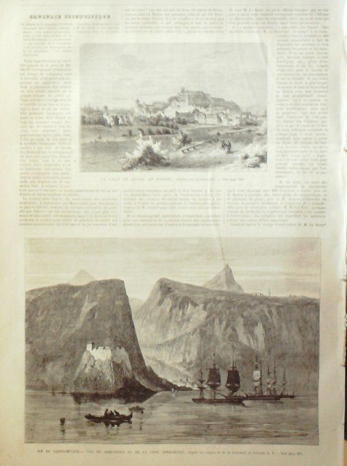 L'Univers illustré 1866 # 573 Turquie Constantinople Khan Persan Silésie Glatz île Ste-Hélène