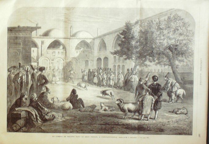 L'Univers illustré 1866 # 573 Turquie Constantinople Khan Persan Silésie Glatz île Ste-Hélène