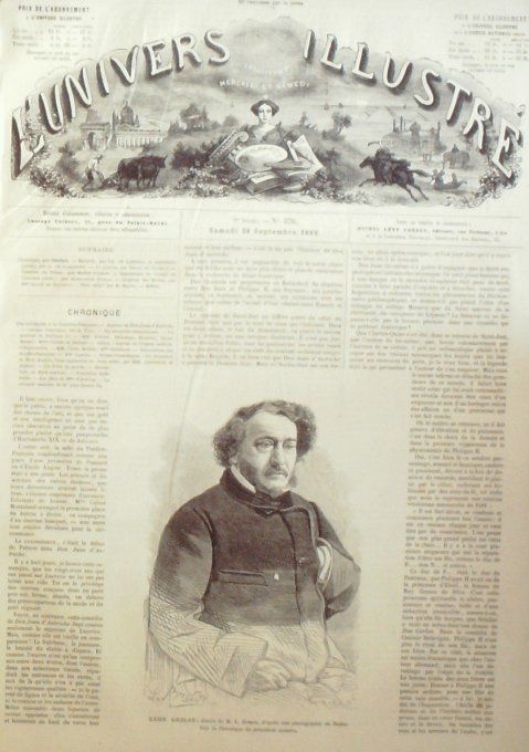 L'Univers illustré 1866 # 576 Angleterre Liverpool Grea-Eastern Louvre Léon Gozlan