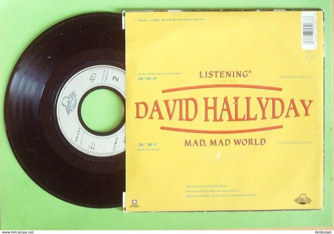 Hallyday David 45T SP Listening 1989