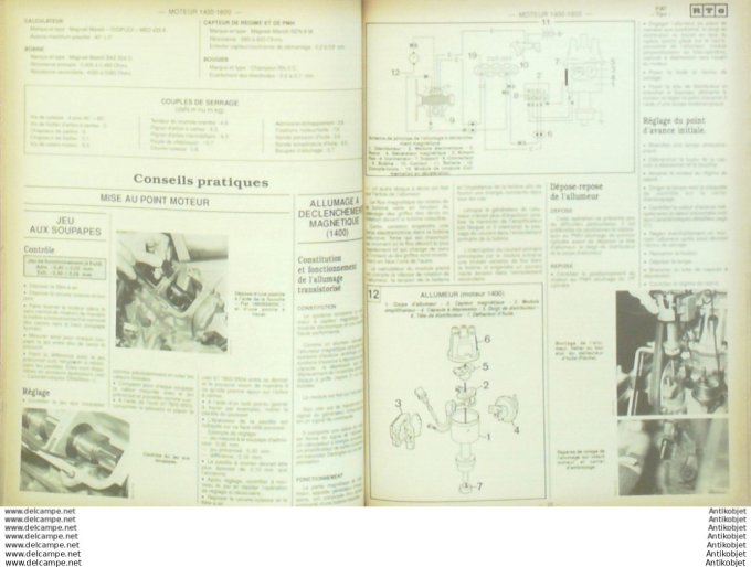 Revue Technique Automobile Fiat Tipo Renault Espace Volkswagen Golf Jetta  #504