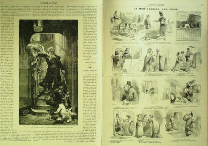 L'Univers illustré 1866 # 586 Cologne GuillaInde Bengale Rajah  Couch-Behar Berlinume 1er 