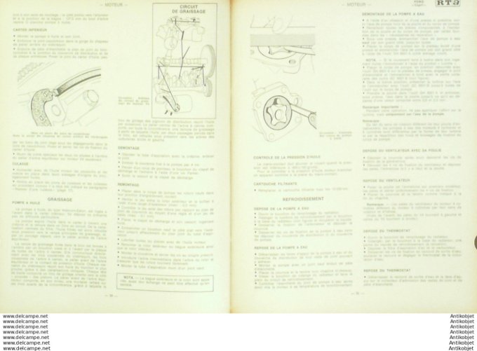 Revue Technique Automobile Ford Capri Citroën DS 19 a/DS 20/DS 21  #287