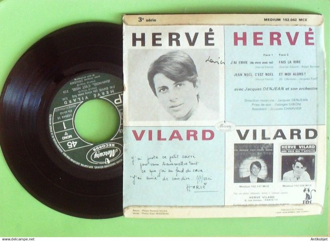 Vilard Hervé 45T EP Fais-la rire 1965