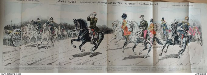 La Caricature 1884 n°250 L'Armée Russe Caran d'Ache