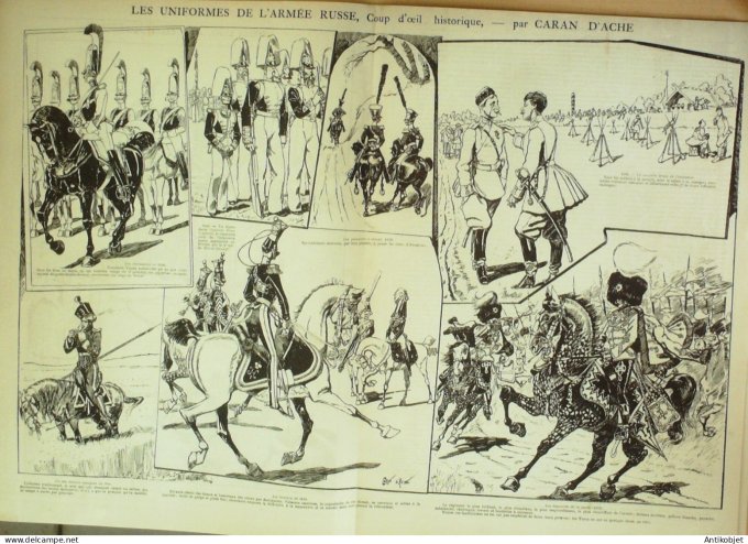 La Caricature 1884 n°250 L'Armée Russe Caran d'Ache