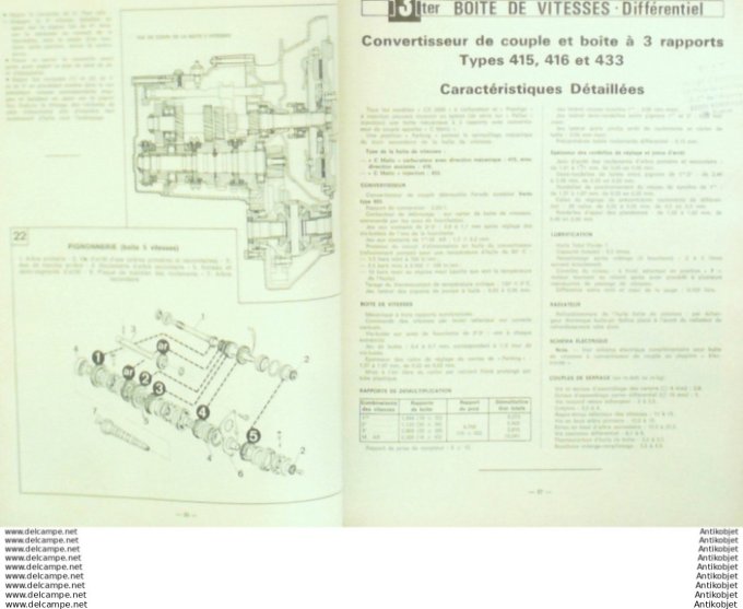 Revue Technique Automobile Citroën CX2400 Fiat 126  #376