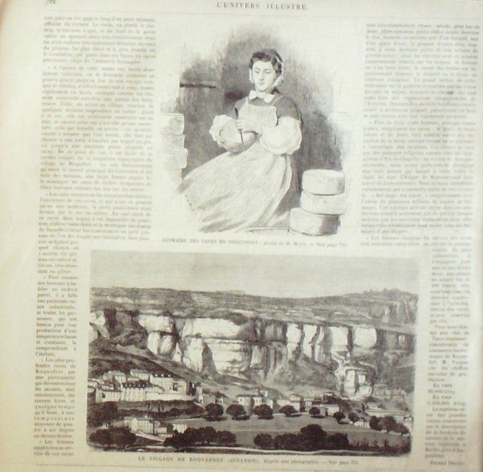 L'Univers illustré 1866 # 597 Alger Danses de nègres Roquefort (02) Russie Moscou Ste-Basile 