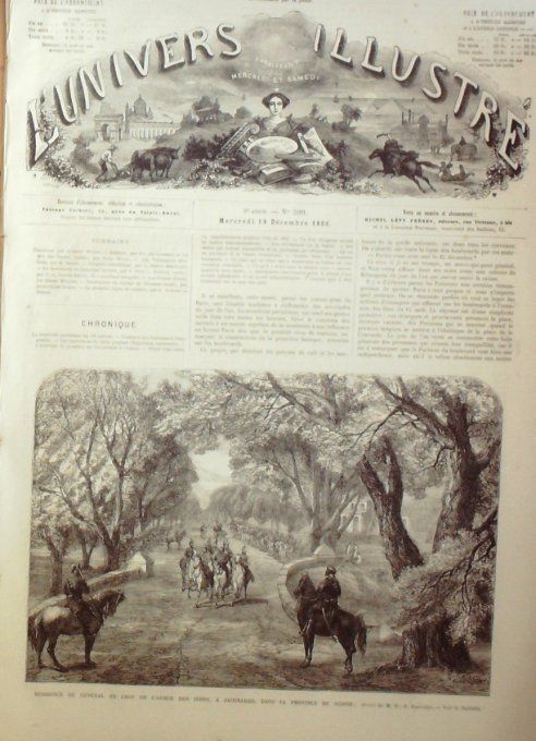 L'Univers illustré 1866 # 599 Pakistan Jacobabad Scinde Tyroliens Allemagne Meningen  Richter