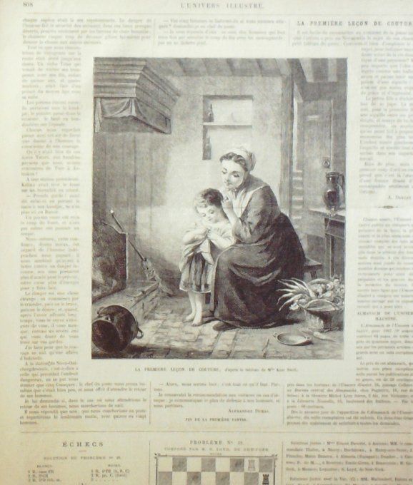 L'Univers illustré 1866 # 599 Pakistan Jacobabad Scinde Tyroliens Allemagne Meningen  Richter