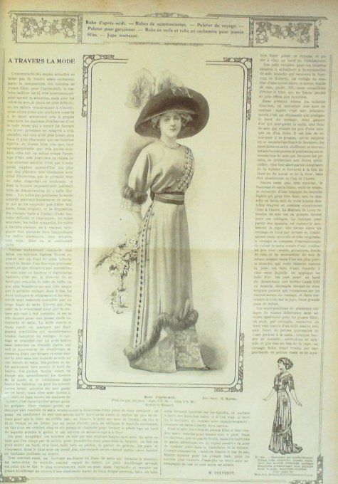 Journal Mode illustrée 1911 # 5 Robes de cérémonie