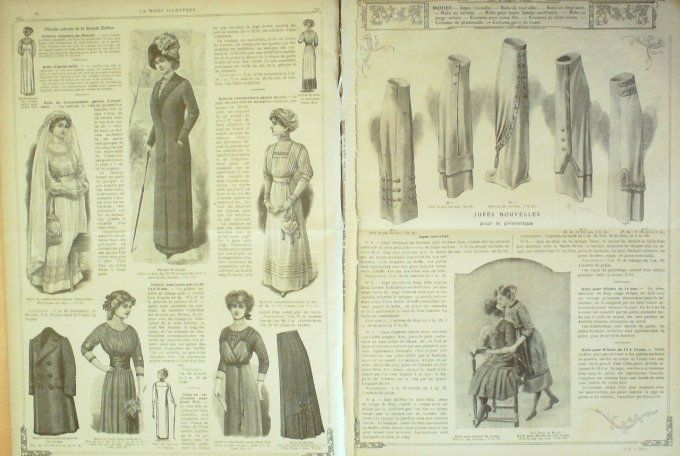 Journal Mode illustrée 1911 # 5 Robes de cérémonie