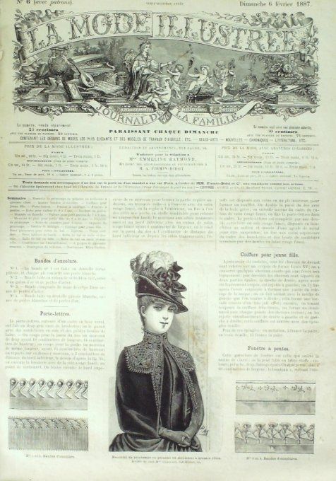 Journal Mode illustrée 1887 #  6 Mantelet de printemps