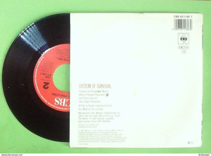 Earth Wind & Fire 45T SP System of survival 1987