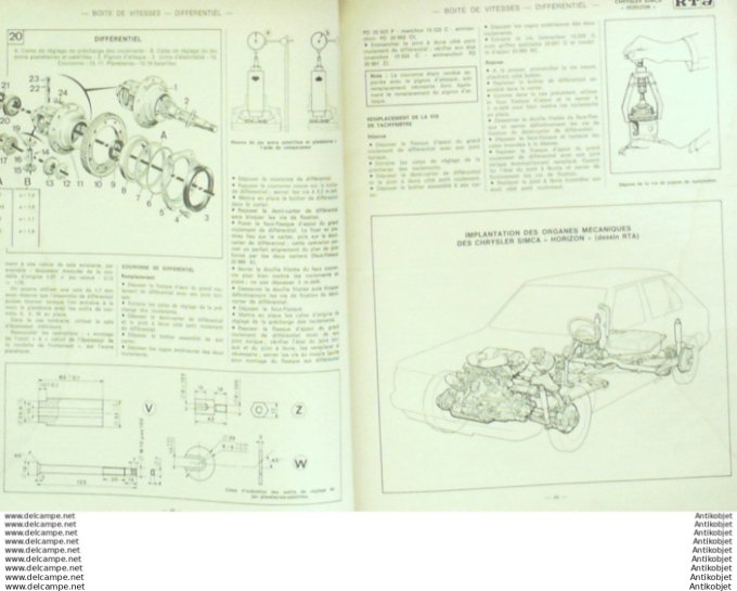 Revue Technique Automobile Chrysler Simca Opel Ascona Manta Citroën Dyane  #380