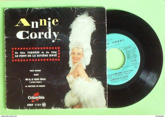 Cordy Annie 45T EP Hello le soleil brille 1958