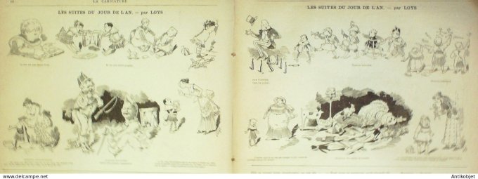 La Caricature 1882 n°107 Mille et une nuits Robida Loys Gino