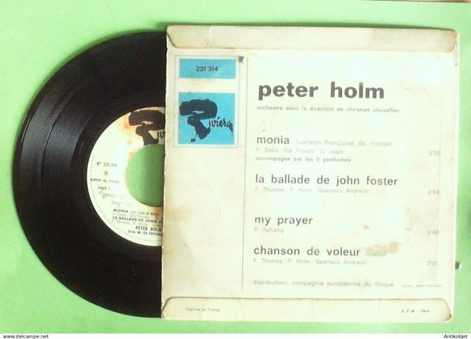 Holm Peter 45T EP Monia 1963