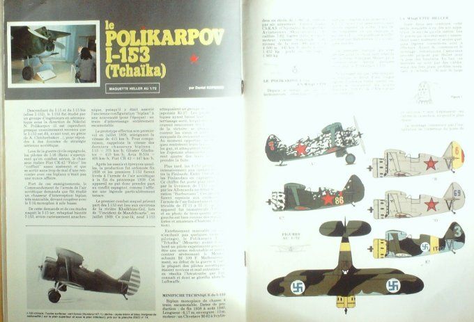 Mpm Maquettes 1976 # 61 Char soviétique KV-II Luger P.08, Polikarpov I-153 Mosquito Aircraft Saynète