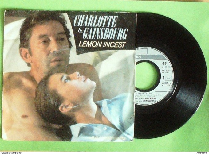 Gainsboug Serge & Charlotte 45T SP Lemon incest 1984