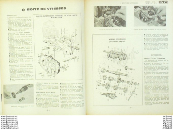 Revue Technique Automobile Honda N360/N600 GT  #275