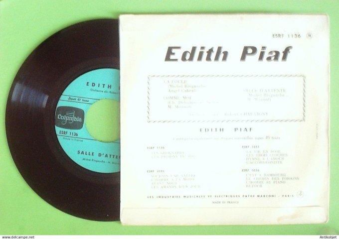 Piaf Edith 45T EP La foule 1958