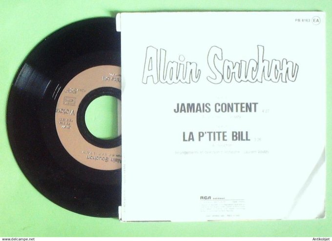 Souchon Alain 45T SP Jamais content 1977