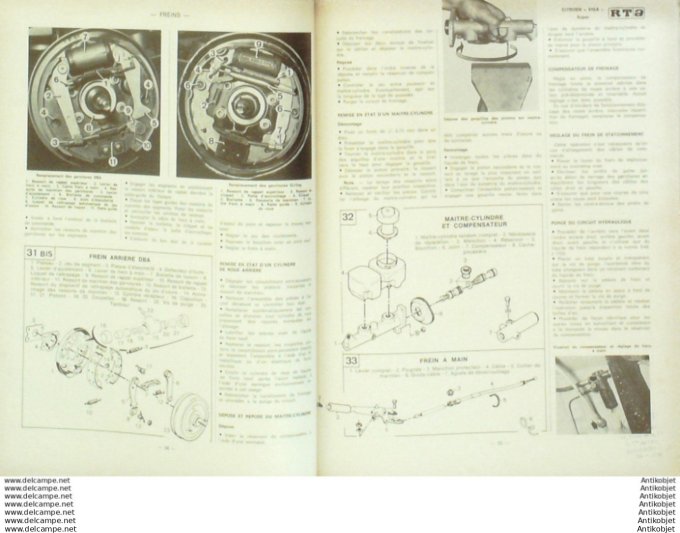 Revue Technique Automobile Opel Rekord D 1974/1977 Citroën Visa S 5cv  #387