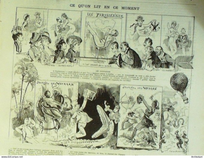 La Caricature 1880 n°  28 Code du duel à l'usage des Journalistes Robida Trick Draner