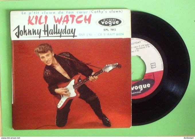 Hallyday Johnny 45T EP Kili Watch 1960