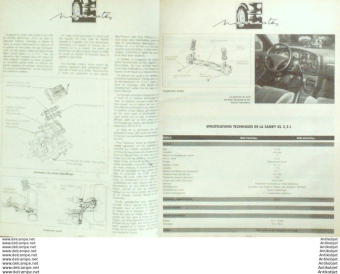 Revue Technique Automobile Lancia Dedra Fiat Tempra Uno 1987/1989 Selecta  #535