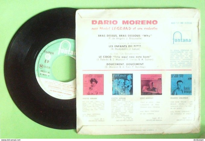 Moreno Dario 45T EP Les enfants du Pirée 1960