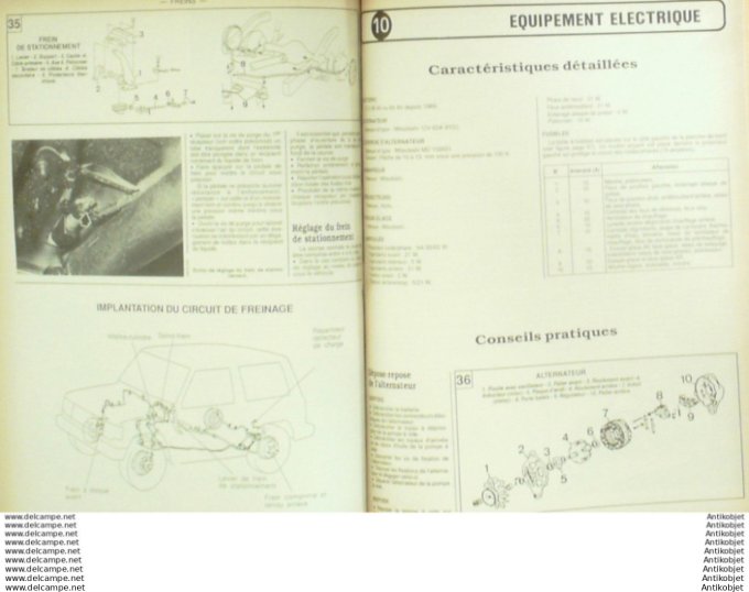 Revue Technique Automobile Mitsubishi Pajero Citroën BX19 Peugeot 405  #517