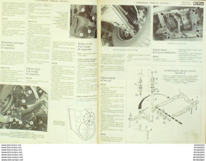 Revue Technique Automobile Opel Astra D Peugeot 309 E 1992/1994  #577