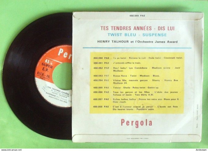 Talhour Henry T EP Twist bleu 1956