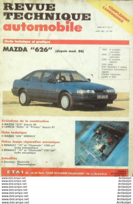 R.T Automobile Mazda 626 Lancia Delta Prisma Renault 19   # 528