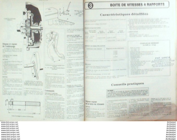 Revue Technique Automobile Mercedes-Benz W124 190 VW Passat Fiat Tempra  #536